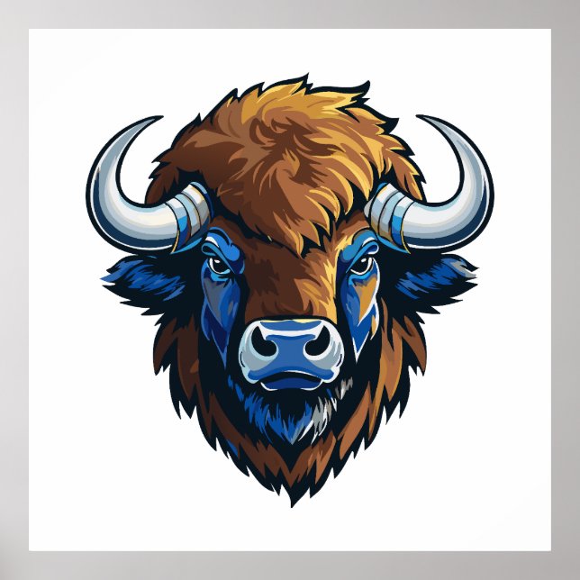 big horned bison poster (Vorne)