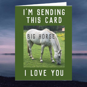 Big Horse I Liebe Sie Karte