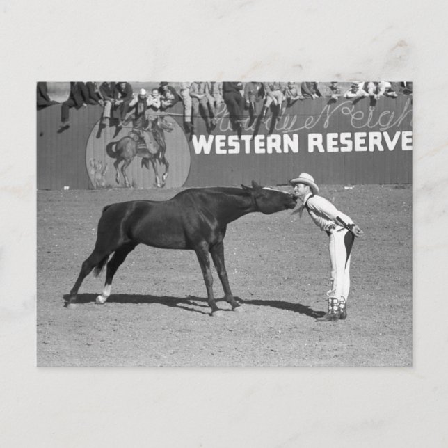 Big Horse Kiss, 1940 Postkarte (Vorderseite)