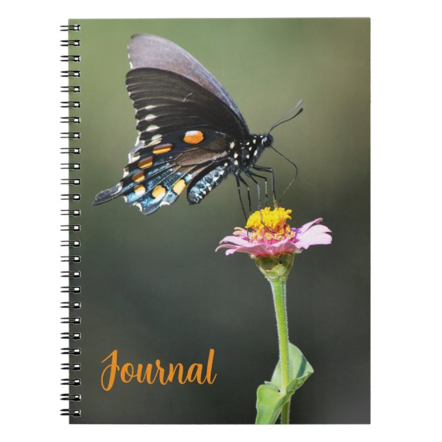 Big Hübsch Butterfly und Blume Journal Personal Notizblock (Vorderseite)