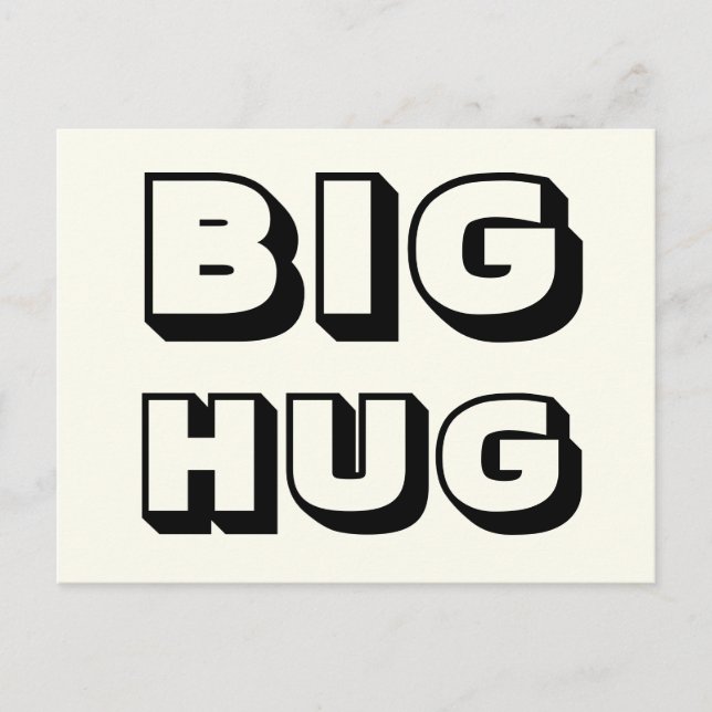 Big Hug, Black Ivory Postkarte (Vorderseite)