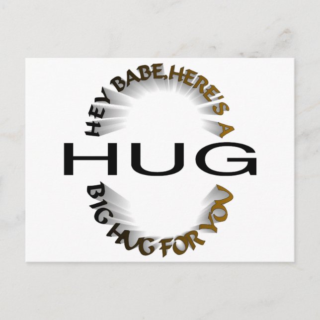 BIG HUG POSTKARTE (Vorderseite)
