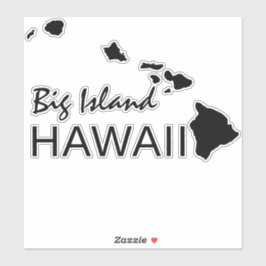 BIG-INSEL - HAWAII-INSELN AUFKLEBER