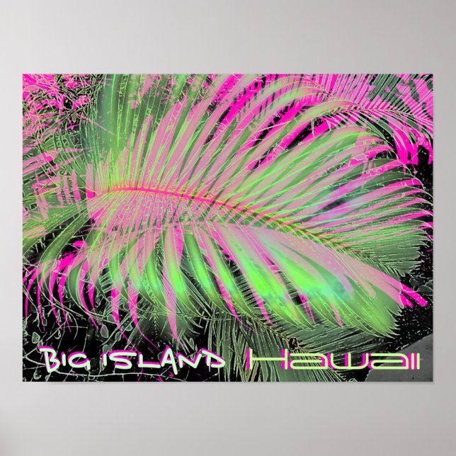 Big Island Hawaii Art Poster (Vorne)