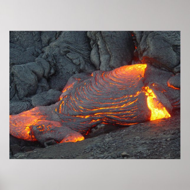 Big Island Lava Flow Hawaii Poster (Vorne)
