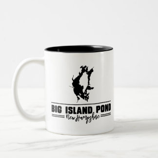 Big Island Pond New Hampshire Zweifarbige Tasse