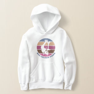 Big Island Pond NH Vintage Retro See-Emblem Hoodie