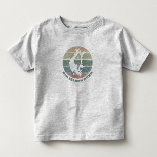 Big Island Pond NH Vintage Retro See-Emblem Kleinkind T-shirt