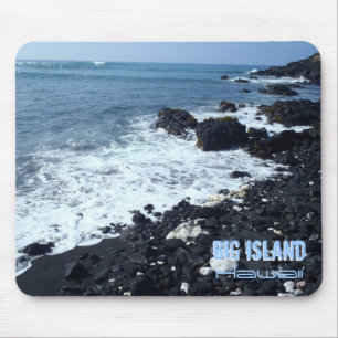 Big Island schwarzer Sandstrand Hawaii mousepad