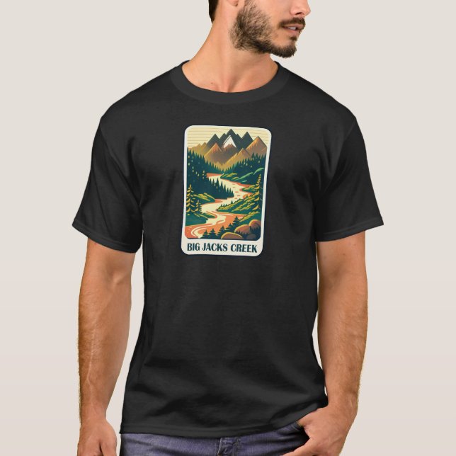 Big Jacks Creek Idaho Colors T-Shirt (Vorderseite)