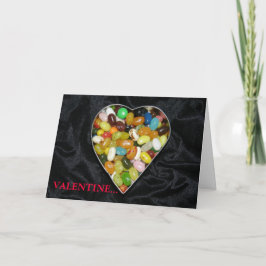 Big Jelly Bean Heart Feiertagskarte