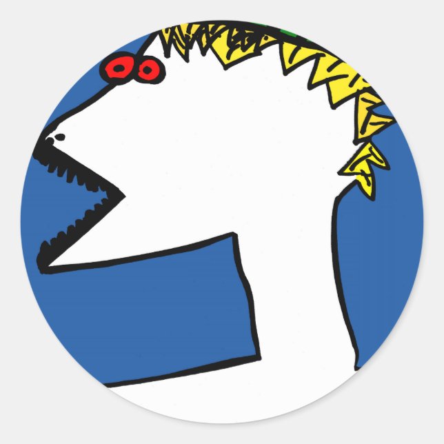 Big Jim JHgrafics Runder Aufkleber (Vorderseite)