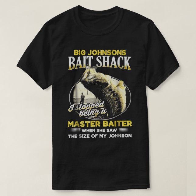 Big Johnsons Bait Shack Funny Tshirt (Design vorne)