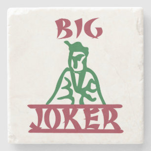 Big Joker Mah Jong Tile Steinuntersetzer