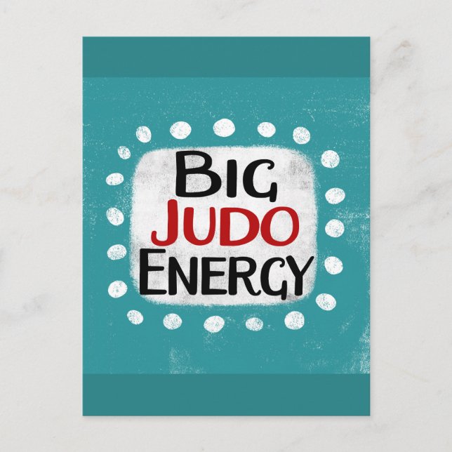 Big Judo Energy Postcard Postkarte (Vorderseite)
