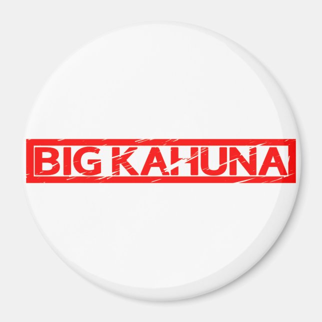 Big Kahuna Briefmarke Magnet (Vorne)