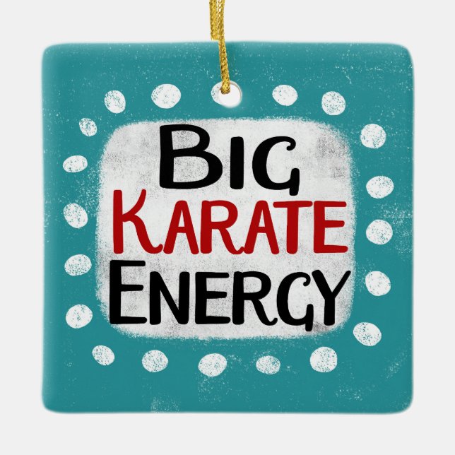 Big Karate Energy Ornament (Vorderseite)