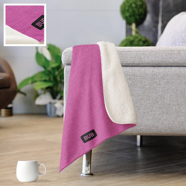 Big Knitter Stiche - Bubblegum Pink Custom Sherpadecke (Von Creator hochgeladen)