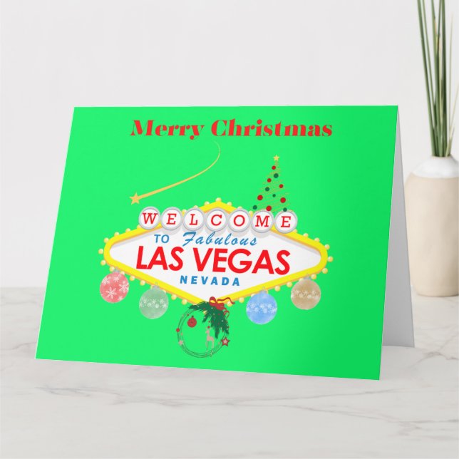 BIG Las Vegas Weihnachtskarte Karte (Vorderseite)