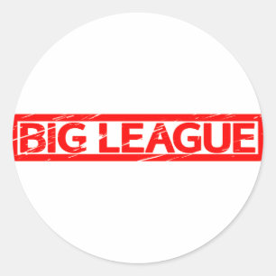 Big League-Briefmarke Runder Aufkleber