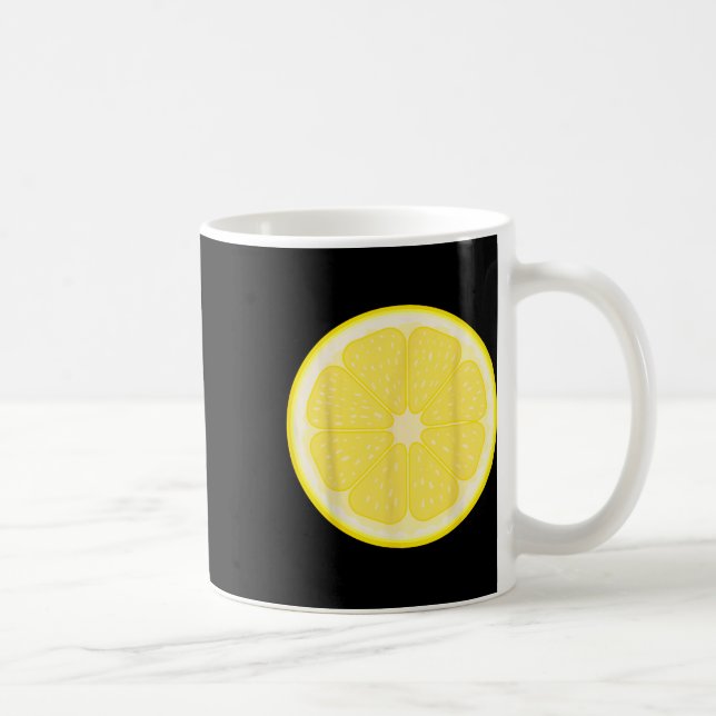 Big Lemon geschnitten Kostüm Niedlich leicht Fruch Kaffeetasse (Rechts)