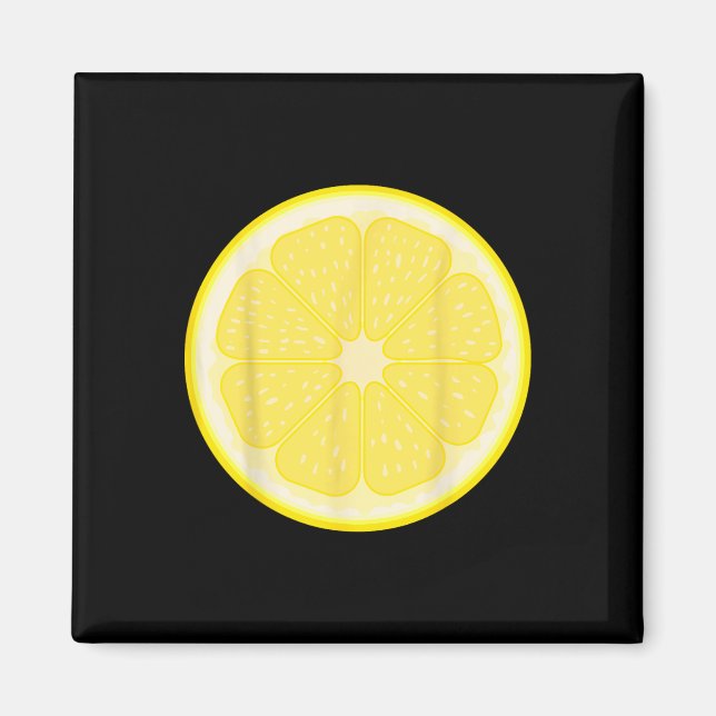 Big Lemon geschnitten Kostüm Niedlich leicht Fruch Magnet (Vorne)