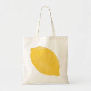 Big Lemon Tote Bag - Illustration Tragetasche