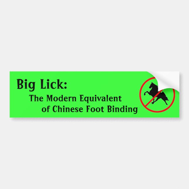 Big Lick: Das moderne Äquivalent Autoaufkleber (Vorne)