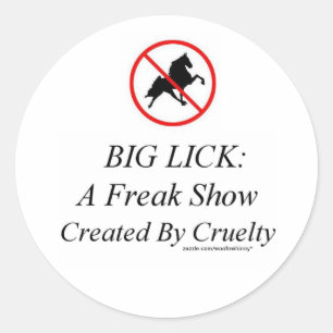 Big Lick: Eine Freak Show von Grausamkeit Runder Aufkleber