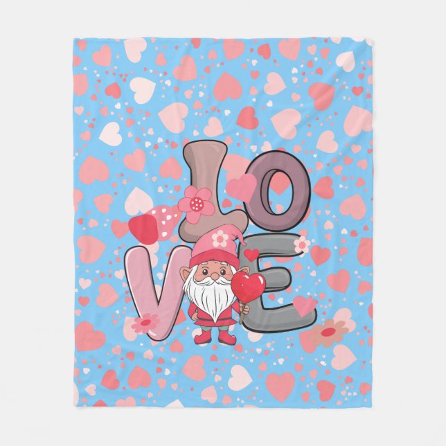 Big Liebe Valentinstag Fleecedecke (Vorderseite)