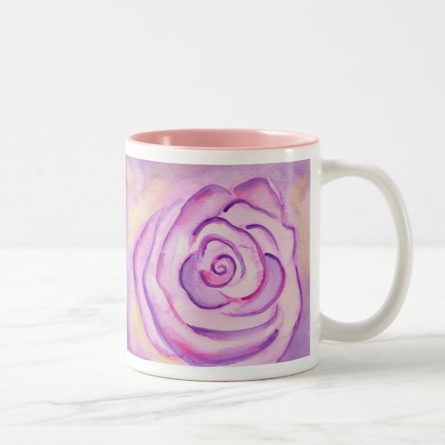 Big Lila Lilac Rose Tasse (Rechts)