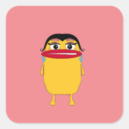 Big lips Lady Sticker