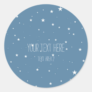Big & Little Stars Blue Celestial Fevor Stickers