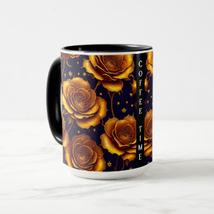 Big Luxury Gold Trendy Rose Collection Tasse