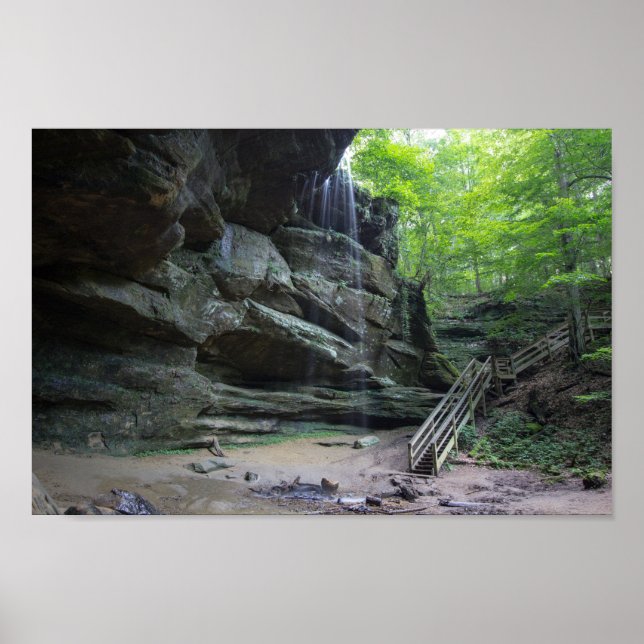 Big Lyons Falls, Mohican Staat Park, Ohio Poster (Vorne)
