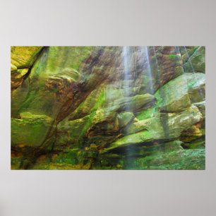 Big Lyons Falls, Mohican Staat Park, Ohio Poster