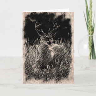 Big Meadows Buck Grußkarte Karte