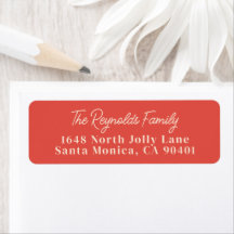 Big Merry Christmas Return Address Label