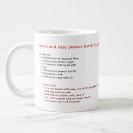 Big Microwave Tasse (Peanut Butter Tasse Cake Reze