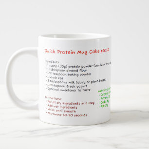 Big Microwave-Tasse (Protein Powder Tasse Cake Rec