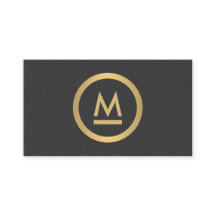 Big Modern Monogram in Imitate Gold