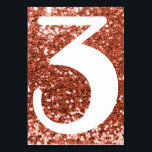 Big Modern Number Imitats Kupfer-Glitzer Tischnummer<br><div class="desc">Erstellen Sie Ihre eigenen Tischnummern. Trendy wirklich große Single Ziffern. Für größere Hochzeiten mit mehr Tischen können Sie die Größe des Schriftartes ändern. Sie können auch ein anderes Schriftart oder eine andere Farbe wählen, um Ihre Hochzeitssuite oder besondere Veranstaltung Anzug. Imitate Kupfer Konfetti Stil Glitzer mit einer weißen Zahl. Hochzeit...</div>