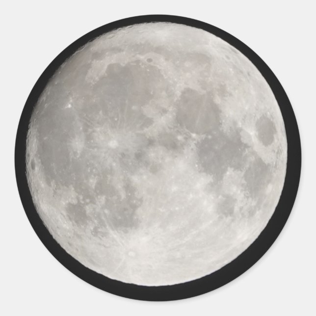 Big-Mond-Sticker Runder Aufkleber (Vorderseite)