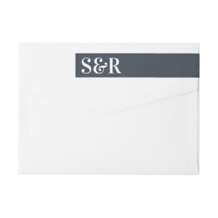 Big Monogram Modern Bold Simple Wedding