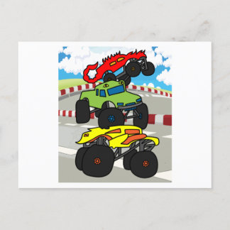 Big Monster Trucks Fan Postkarte