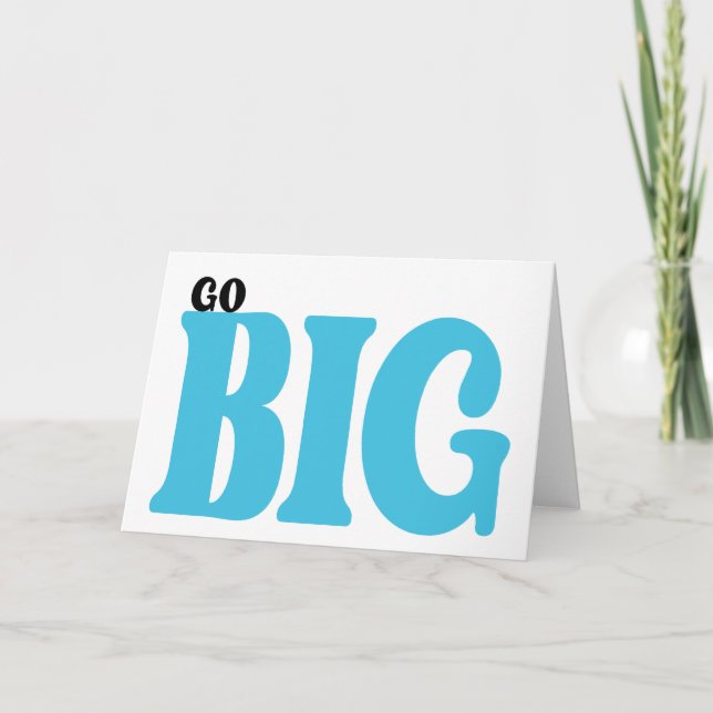 Big Motivierend Angebot Karte (Vorderseite)