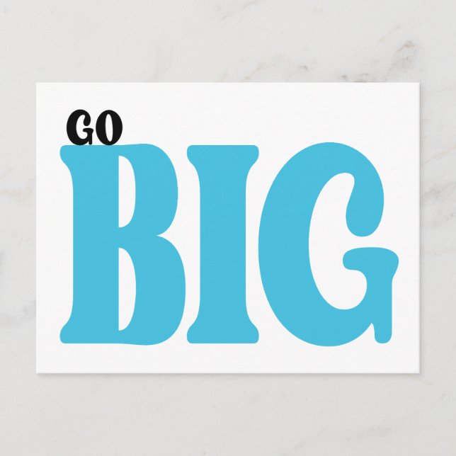 Big Motivierend Angebot Postkarte (Vorderseite)