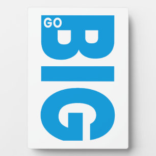 Big Motivierend Zitat Blue Fotoplatte