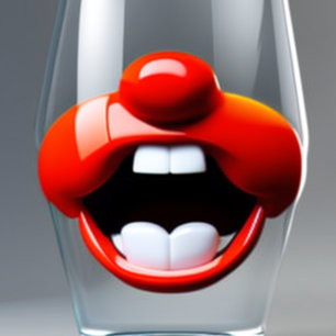 Big Mouth Singing Glass Tumblers auf Wasserflasche Edelstahlflasche
