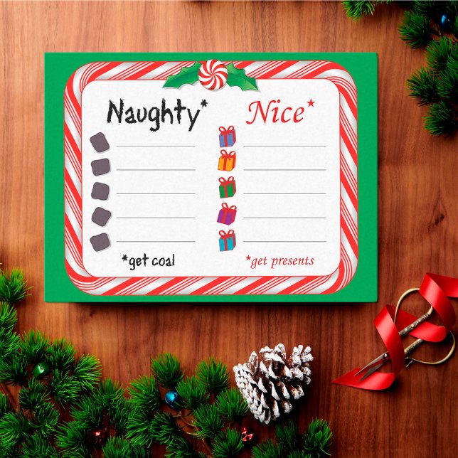 Big Naughty oder Nice Seidenpapier (Wrap your gifts with a sprinkle of holiday fun using our Peppermint Candy Frame tissue paper! )